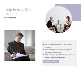 Hulp In Moeilijke Situaties - HTML-Paginasjabloon