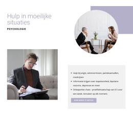 Hulp In Moeilijke Situaties - HTML Website Builder