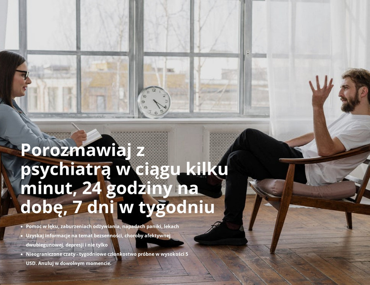 Wsparcie psychologiczne Motyw WordPress