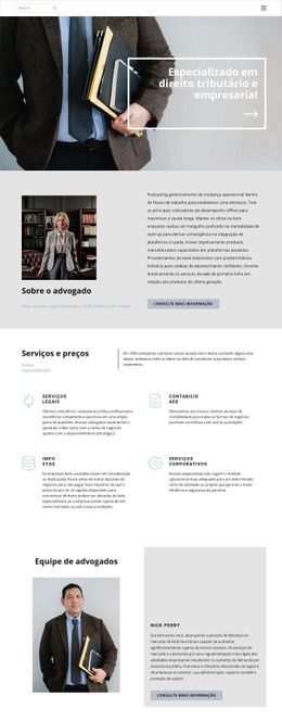 Advogado Tributário Web Design