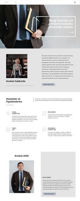 Vergi Avukatı Wordpress Temasını Destekleyin