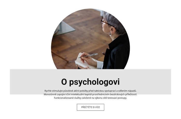 O psychologovi Šablona HTML