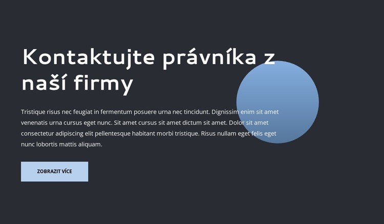 Lawer firma Šablona webové stránky