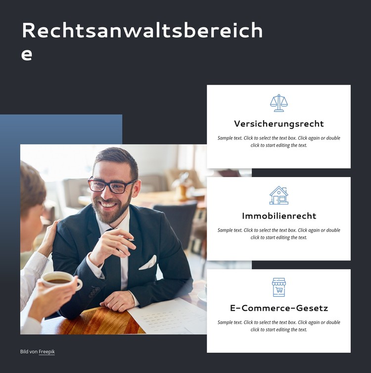 Rechtsgebiete CSS-Vorlage