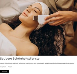 HTML-Landingpage Für Gesichtsbehandlung