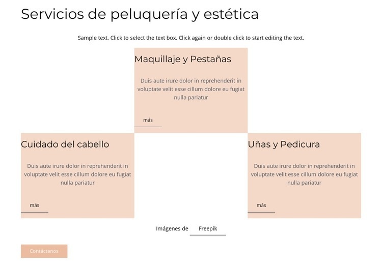 Grd con imágenes de círculo Plantillas de creación de sitios web