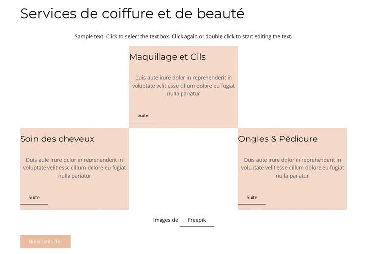 Grd avec des images de cercle Modèles de constructeur de sites Web