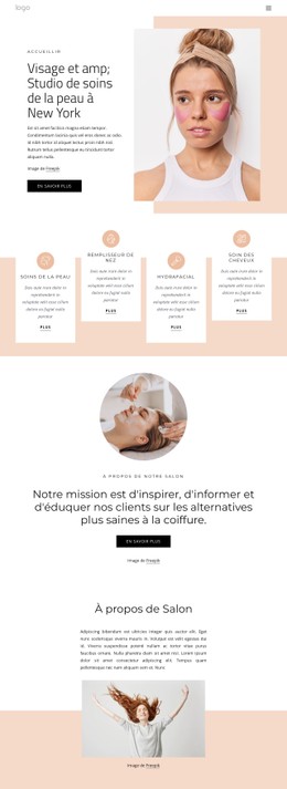 Atelier Beauté Du Visage Modèle De Boîte Flexible