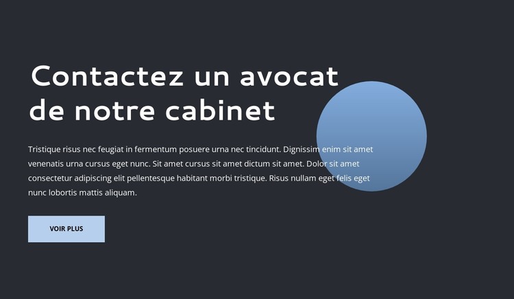 Cabinet Lawer Modèle HTML