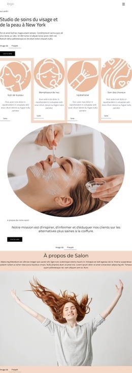 Atelier Beauté Du Visage - Modèle HTML5 Réactif