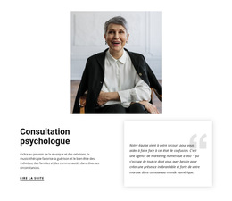 Modèle De Plate-Forme De Lancement Pour Consultation Psychologue