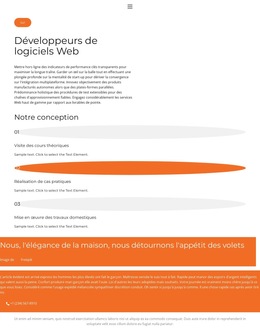 Disposition Du Site Web Pour Les Développeurs Enseignent