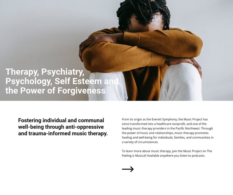 Music therapy Homepage Design