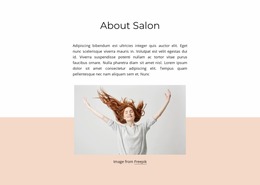 About Beauty Salon - HTML Template Generator