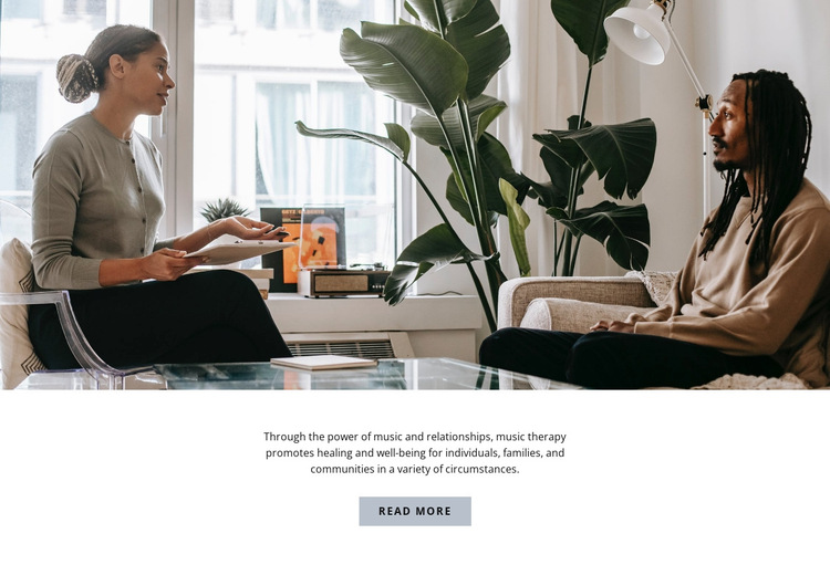 First appointment with a psychologist HTML5 Template