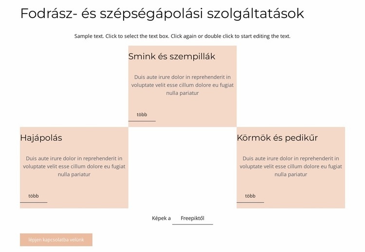 Grd körképekkel Weboldal sablon