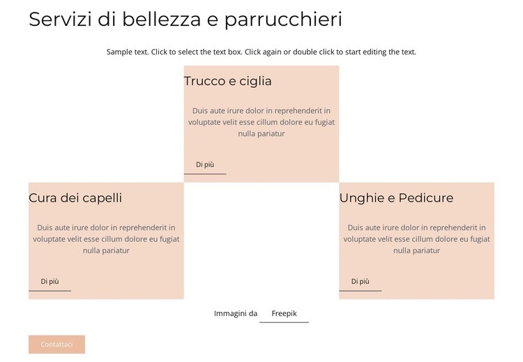 Grd con immagini del cerchio Modelli di Website Builder