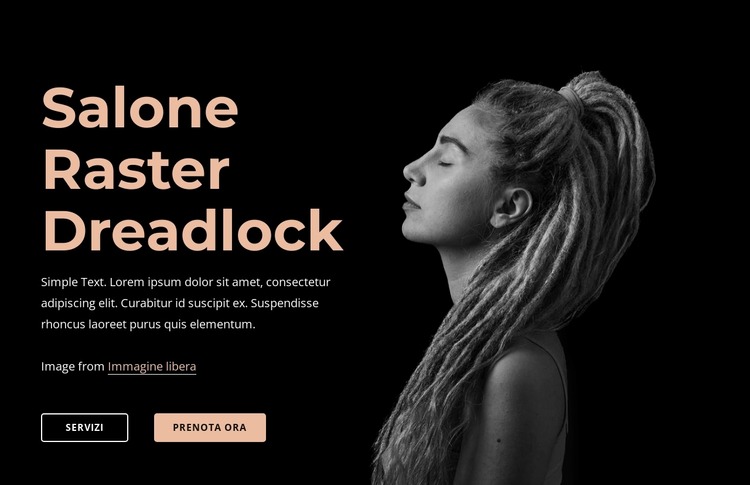 Salone raster dreadlock Modello Joomla