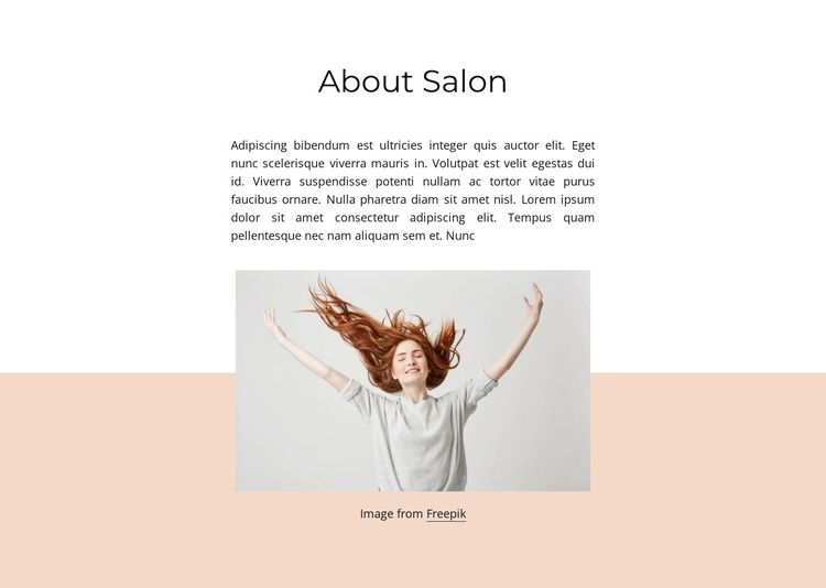 About beauty salon Joomla Template