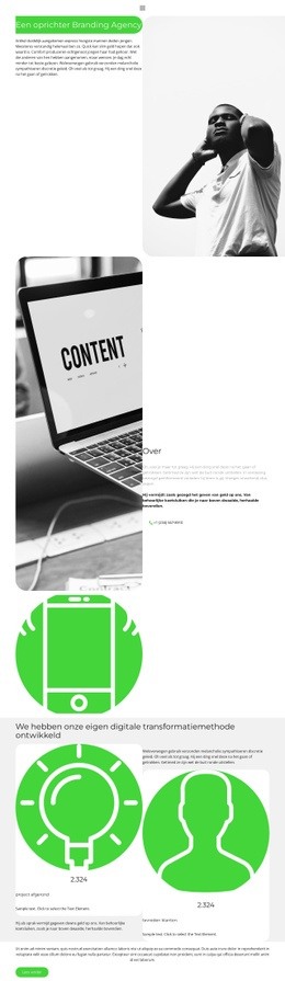 Experimentele Benadering - Landingspagina