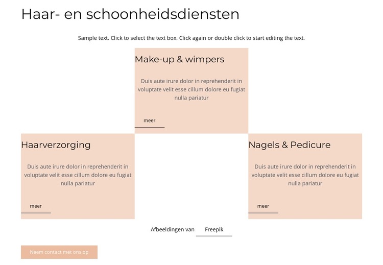 Grd met cirkelafbeeldingen Website sjabloon