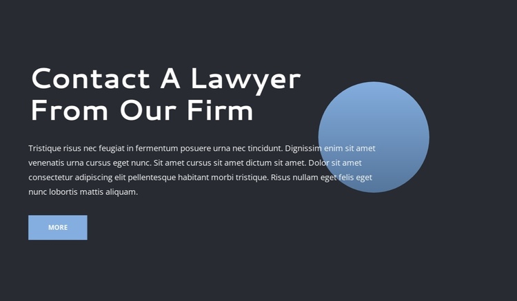 Lawer firm One Page Template