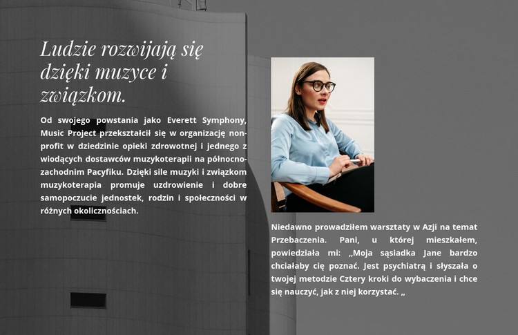 Terapia psychologiczna Szablon CSS