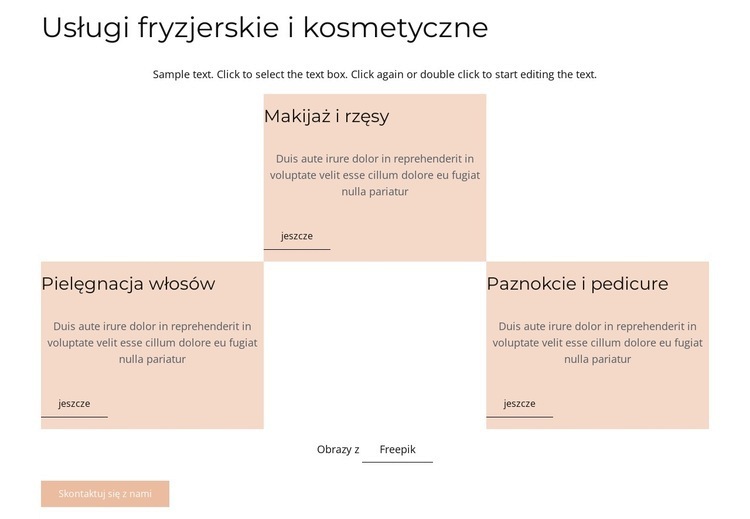 Grd z obrazami w okręgu Szablon HTML5