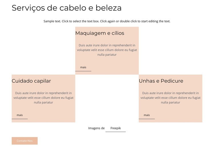 Grd com imagens de círculo Design do site