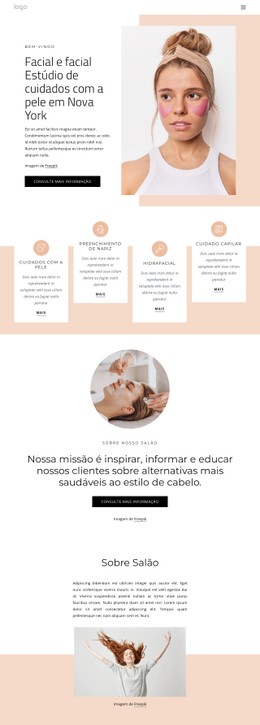 Estúdio De Beleza Facial Formulários Da Web