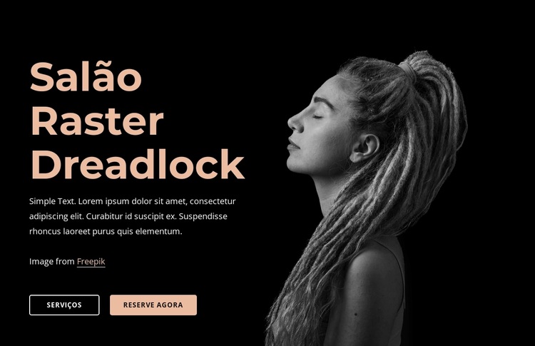 Salão de dreads raster Tema WordPress