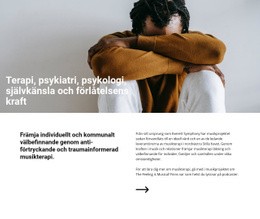 Musik Terapi - Webbplatsdesign