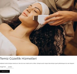 Yüz Bakımı Için HTML Açılış Sayfası