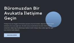 Hukuk Firması - Tek Sayfalık Web Sitesi Şablonu