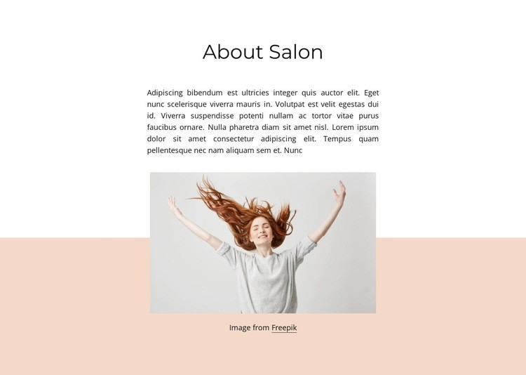 About beauty salon Web Page Design