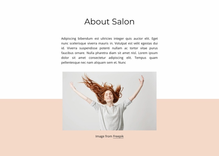 About beauty salon Website Template