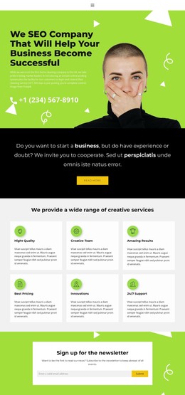 Bright Template - Free Website Template