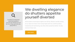 Search For Information - Webdesign Mockup