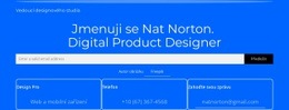 HTML Stránka Pro Jmenuji Se Nat Norton