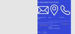 Kontaktieren Sie Uns Block In Grid Flexbox-Vorlage