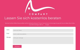 Kontaktformular Mit Logo CSS-Websitevorlage
