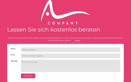 Kontaktformular Mit Logo – Web-Vorlage