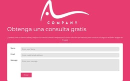 Aterrizaje HTML Para Formulario De Contacto Con Logo