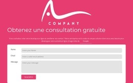 Formulaire De Contact Avec Logo - Conception De Maquette