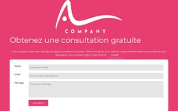 Formulaire De Contact Avec Logo Modèle De Site Web CSS
