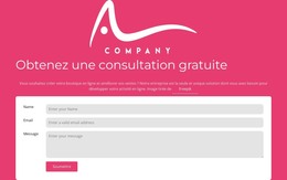 Destination HTML Pour Formulaire De Contact Avec Logo