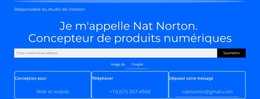 Je M'Appelle Nat Norton - Page De Destination