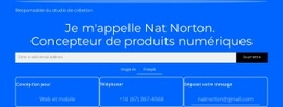 Je M'Appelle Nat Norton - Modèle Ultime D'Une Page