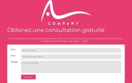 Formulaire De Contact Avec Logo - Conception D'Une Seule Page