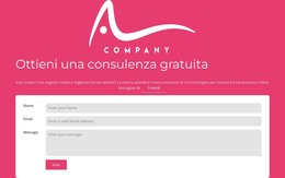 Destinazione HTML Per Modulo Di Contatto Con Logo